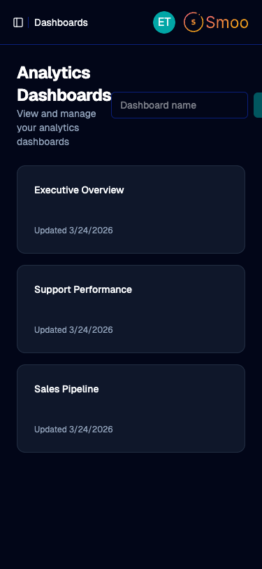 Analytics Dashboard - Mobile